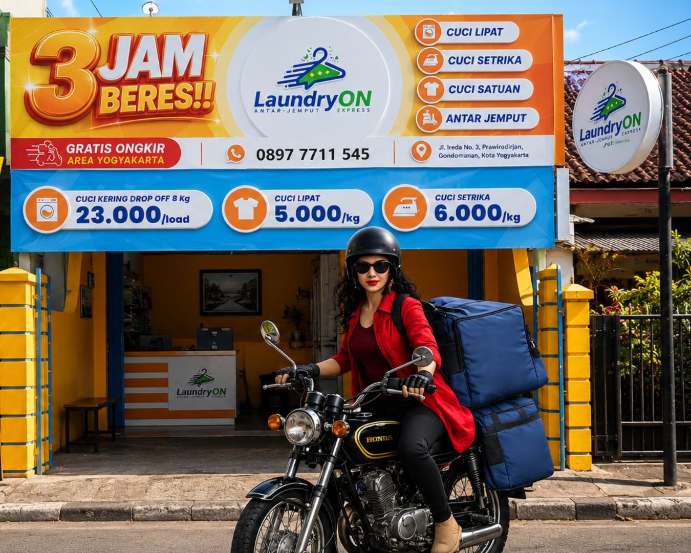 Layanan laundry express LaundryOn Malioboro
